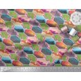 thumbnail image 3 of Soimoi Poly Georgette Fabric Floral & Geometric Patchwork Printed Craft Fabric by the Yard 52 Inch Wide, 3 of 3