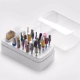 thumbnail image 4 of Durable Nail Drill Bit Holder with Bits Organizer Case Box Clear Lid Waterproof Home DIY Manicure, 4 of 8