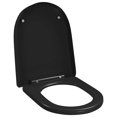thumbnail image 1 of vidaXL Soft-close Toilet Seat with Quick-release Design Black, 1 of 5