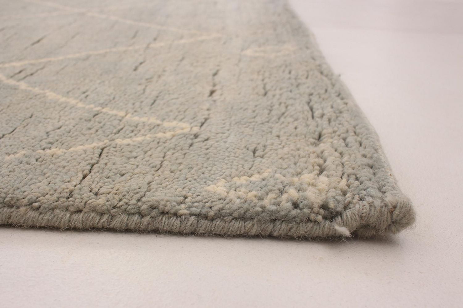 ECARPETGALLERY 5'2" x 8'0" Moroccan Tangier Hand-knotted Area Rug for Living Room, Dining Room and Bedroom in Grn