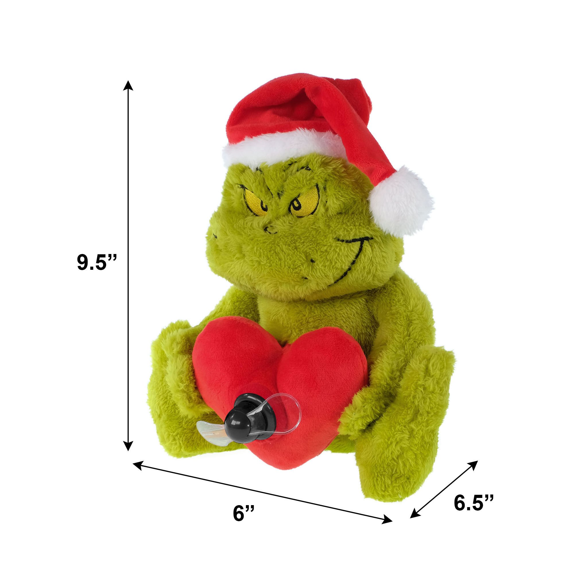 Dr. Seuss The Grinch Animated Plush, Spinning Propeller Heart, How the Grinch Stole Christmas