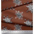 thumbnail image 3 of Soimoi Rayon Fabric Floral Block Printed Craft Fabric by The Yard 42 Inch Wide, 3 of 3