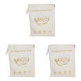 thumbnail image 1 of Jierger 3Pcs Cotton & Beeswax Bread Bags, Wide Zipper Reusable Natural Large Capacity Portable Bread Storage Bag, Food Storage, Reusable Bread Storage Bags, Food Storage Acce, 1 of 4