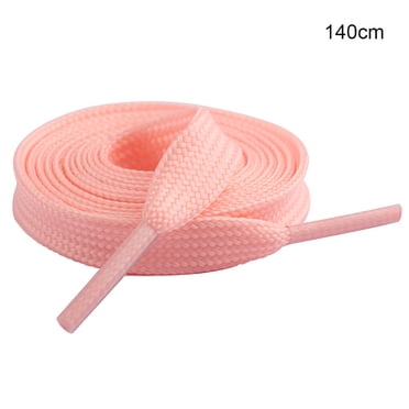 Ruiboury 1 Paire Lacets de Chaussures Lacets Lumineux Lacets Extensibles pour Espadrilles Bottes 140cm Rose