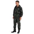 thumbnail image 2 of TiaoBug Combinaison Imperméable à Capuche une Pièce pour Homme, Combinaison de Pluie Réfléchissante, Combinaison à Fermeture Éclair, Camouflage L, 2 of 7