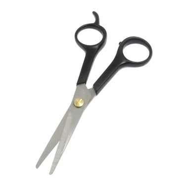 Unique Bargains Household Barber Salon Stainless Steel Hair Scissors Silver Tone 5 Inch Long