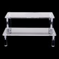 thumbnail image 3 of Abbracc Clear Acrylic Display Stand Riser Shelf Large Holder Storage Rack for Decoration 2 Tiers Widh 20x15cm, 3 of 7