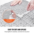 thumbnail image 4 of VEVOR Interlocking Tile 50PCS Gray, Drainage Tiles 12" x 12" Splicing, Soft PVC Interlocking Drainage Floor Tiles, Non-Slip Drainage Holes for Restroom, Bathroom, Kitchen, Pool, Wet Areas, 4 of 9