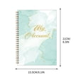 thumbnail image 2 of Vrorvz English Ledger Bank Cheque Book with Exquisite Patterns for Monthly Financial Planning and Budgeting Suit Size for Commuters Long Lasting Cardboard Includes One Account Book, 2 of 2
