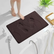 Dvkptbk Memory Foam Bath Mat, Soft and Absorbent Bathroom Rugs for Floor, Tub and Shower, Non Slip, Quick Dry, Machine Washable Bath Rugs for Bathroom, Kitchen and Entryway Decor, Home Decor