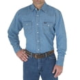 thumbnail image 1 of Wrangler Chemise de Travail Western pour Homme, Fini Lavé, Délavé à la Pierre, Très Grand, 1 of 4