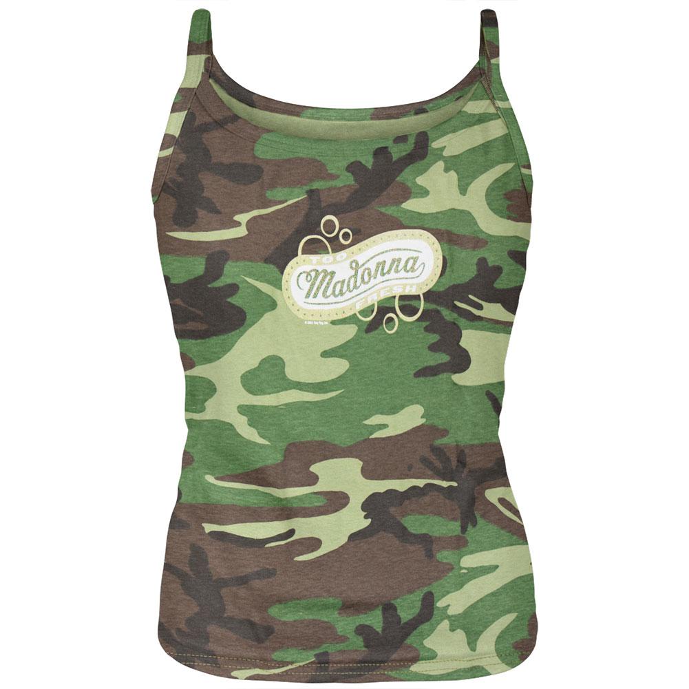 Madonna - Too Fresh Juniors Camo Tank Top - Large