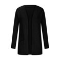 thumbnail image 4 of Timegard Cardigan for Women Long Sleeve Knitted Jackets Coat Open Front Outwear Fall Winter Solid Color, 4 of 6