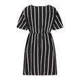 thumbnail image 3 of EQWLJWE Robes d'Été pour Femmes 2023 Robe Décontractée Aguichant pour Femme Mode d'Été à Col en V à Manches Courtes Ample à Imprimé, 3 of 8