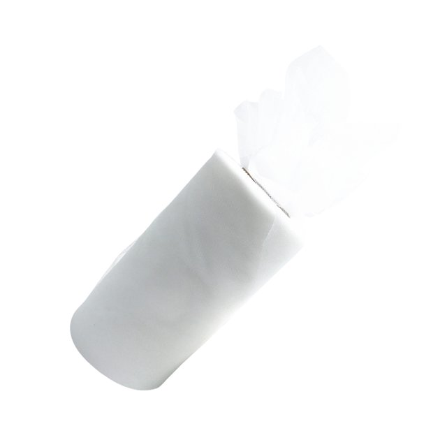 relayinert Polyester Wedding Party Decorations Easy To And Clean Tulle Coil Durable And Reliable Roll Tulle white 1Set