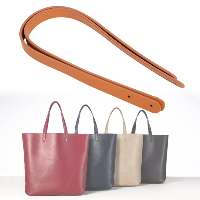 2Pcs Split Leather Hand Strap With Rivet Set For DIY Handbag Parts