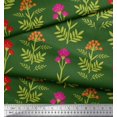 thumbnail image 2 of Soimoi Poly Georgette Fabric Leaves & Floral Artistic Print Sewing Fabric Yard 52 Inch Wide, 2 of 5