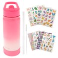 thumbnail image 3 of Grusce Bouteille d'Eau pour Enfants avec Couvercle à Paille 500 ml Bouteille d'Eau Isolée avec Poignée Bouteille d'Eau en Acier Inoxydable à Isolation sous Vide Bouteilles d'Eau sous Vide Étanches Réutilisables à Double Paroi sous Vide pour Enfants, 3 of 9
