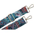 thumbnail image 3 of GFDYREE Wide Handbag&Purse Strap Jacquard Woven Guitar Style Multicolor Replacement Strap Canvas Adjustable Crossbody Bag Strap, 3 of 5