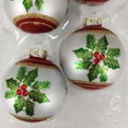 thumbnail image 2 of Holiday Time Dia 65mm Vilge Flower Glass Ornament, 2 of 5
