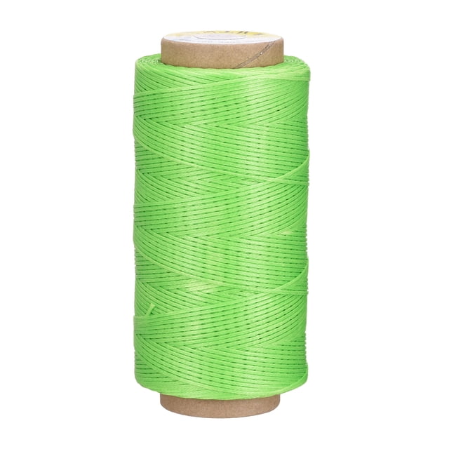 Unique Bargains 186 Yards 210D/1mm Leather Sewing Thread Polyester Waxed Cord, Lawn Green