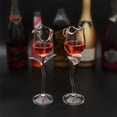 thumbnail image 4 of Tasse Rose Élégante pour Rouge - Verre Transparent pour Usage Quotidien, 4 of 8