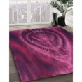 thumbnail image 3 of Ahgly Company Tapis d'Intérieur Lavables en Machine, Rectangle de Transition Violet Moyen Rouge Rose, 2' x 3', 3 of 7