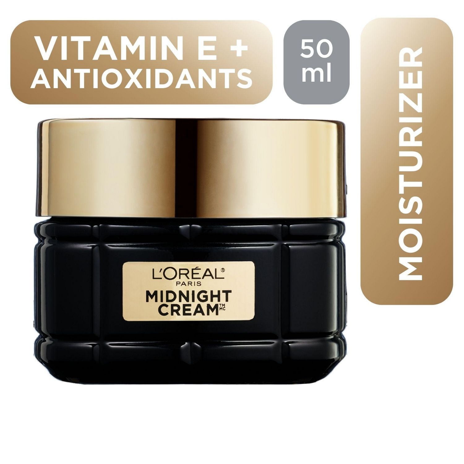 L'Oréal Paris Midnight Cream, Vitamin E + Antioxidants - Walmart.ca