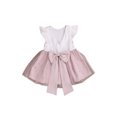thumbnail image 1 of FOCUSNORM Baby Summer Dress,Ruffle Sleeve Round Neck Lace Back Zip TuTu Dress, 1 of 5