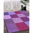 thumbnail image 3 of Ahgly Company Tapis d'Intérieur Lavable en Machine Carré Transitionnel Magenta Foncé Violet, 4 Pieds Carré, 3 of 7
