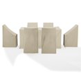 thumbnail image 3 of Crosley Furniture 7PC Vinyl Outdoor Dining Furniture Cover Set in Tan, 3 of 10