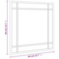 thumbnail image 5 of vidaXL Wall Mirror Black 40x40 cm Square Iron, 5 of 5
