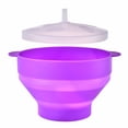 thumbnail image 1 of SSZMDLB Silicone Popcorn Maker, Oven-Safe Microwave Popcorn Bowl, Foldable Collapsible Popcorn Bucket with Ventilated Lid for Snacks, Movie Night, and Kitchen Storage, Reusable Heat-Resistant Popcorn, 1 of 1