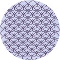 thumbnail image 1 of Ahgly Company Machine Washable Indoor Round Transitional Lavender Blue Area Rugs, 7' Round, 1 of 7