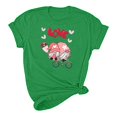 thumbnail image 4 of Pisexur T-shirt de la Saint-Valentin pour Femmes, Imprimé Amour, Manches Courtes, Col Rond, 4 of 5