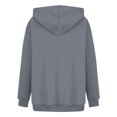 thumbnail image 4 of Plebaso Sweat à Capuche Imprimé Cœur pour Femmes, Manches Longues, Pull Ample avec Poches, 4 of 5
