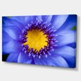 thumbnail image 2 of Lotus Bleu Gros Plan Aquarelle - Fleurs Uvre d'Art sur Toile, 2 of 3