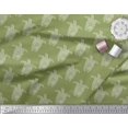 thumbnail image 3 of Soimoi Crepe Silk Fabric Turtle Block Printed Craft Fabric by The Yard 42 Inch Wide, 3 of 3