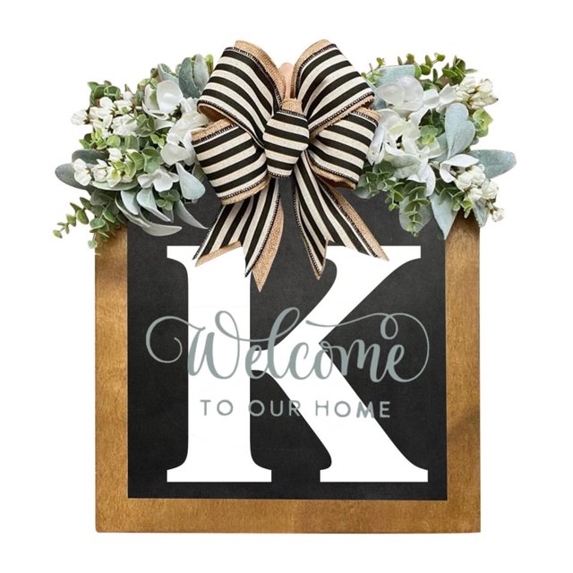 Last Name Front Door Wreath Front Door Porch Decoration for for Home Blessings Spring Parties