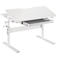 thumbnail image 1 of Multi-Functional Height Adjustable Kids Desk, Ergonomic Children Study Writing Desk with Drawer and 0°-40° Tilt Desktop for Home Bedroom, 1 of 8