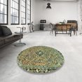 thumbnail image 3 of Ahgly Company Tapis d'Intérieur Carrés Abstraits Vert Avocat, Tapis de Zone Abstraits, 3 Pieds Carré, 3 of 6