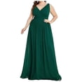 thumbnail image 2 of UPPADA Plus Size Wedding Guest Dress for Womens Short Sleeve Wedding Ball Prom Formal Dress Floor-Length Dress Cocktail Wedding Formal Wrap Dress Clearance Wedding Dress, 2 of 6