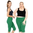 thumbnail image 2 of Stretch Is Comfort Women's Plus Size Knee Length Leggings| Adult X-Large - 7x, 2 of 5