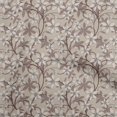 thumbnail image 1 of oneOone Polyester Spandex Brun Tissu Floral Rétro Couture Métiers Projets Tissus Imprimés par Yard 56 Pouces de Large, 1 of 5