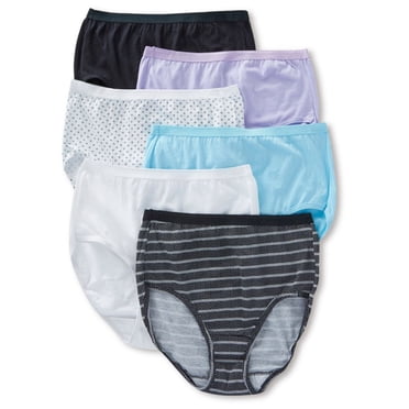 Culotte Brève en Coton pour Femmes Fruit Of The Loom 6DBRIA1 Assortie - Lot de 6 (Assorti 8)
