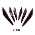 thumbnail image 3 of VONKY 6pack/lot Front Bumper Lip Canard Splitter Fin Spoiler Kit For Body Spoiler Canards A, 3 of 6