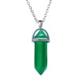 thumbnail image 4 of QualitChoice Hexagon Column Charm Exquisite Women Men Making Findings Handmade Anniversary Hanging Pendants Colorful Crystal Green 5Set, 4 of 6