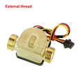 thumbnail image 2 of 1/2" Water Flow Sensor Brass 1.75MPa Hall Sensor Turbine Pulse Flowmeter DC5~18V Used For Water Heaters Water Dispensers ,Durable Build, 2 of 6