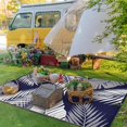 thumbnail image 3 of Outdoor Rug  for Patios   Reversible Outdoor Plastic Straw Camping Rug Carpet  Large Area Rugs Mats for RV  Camper  Deck  Balcony  Porch  Backyard  Beach  Picnic. Leaf, 3 of 7