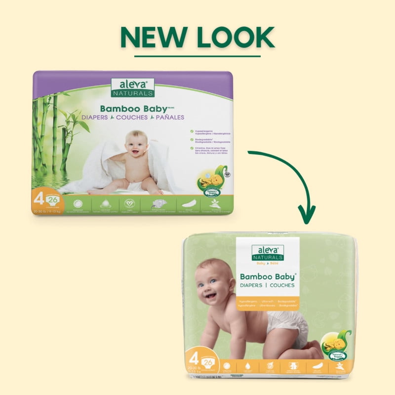 Aleva Naturals® Bamboo Baby Training Pants, Economy pack (Size 5) - 144 Count